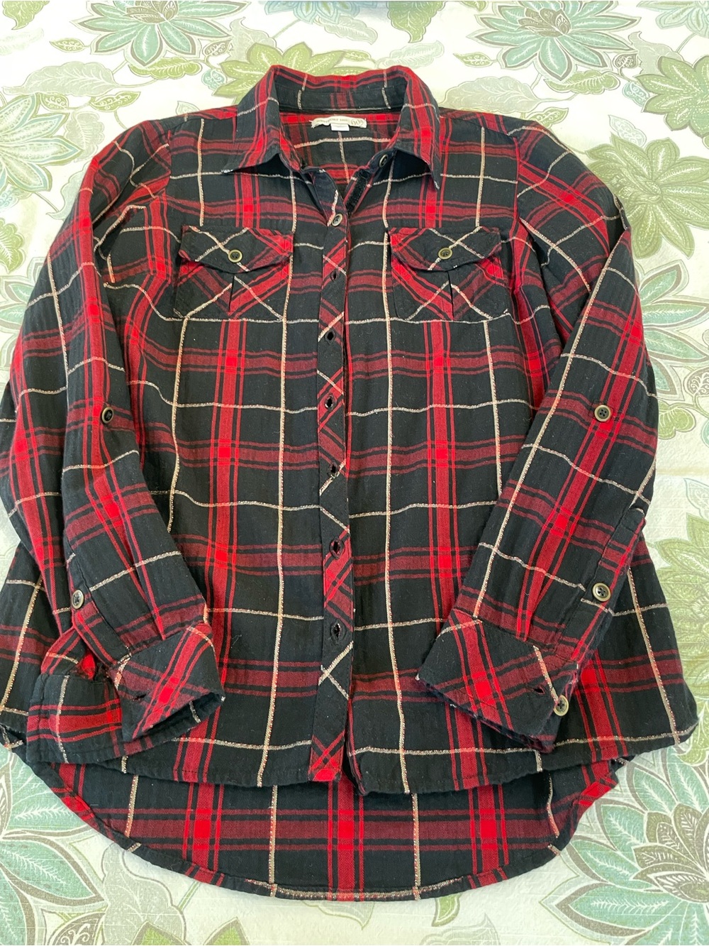 Westport Red and Black Plaid Button-Down Shirt